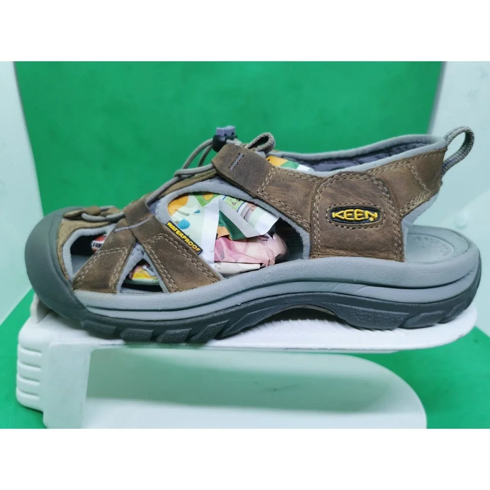 KEEN Arroyo II Brown Leather Waterproof Hiking Sandals Shoes Women`s Size 8